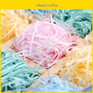 กระดาษเกล็ดสี เนื้อยับ 100g สำหรับห่อของขวัญ กันกระแทก เติมกล่องของขวัญ กล่องพัสดุ พร้อมส่ง