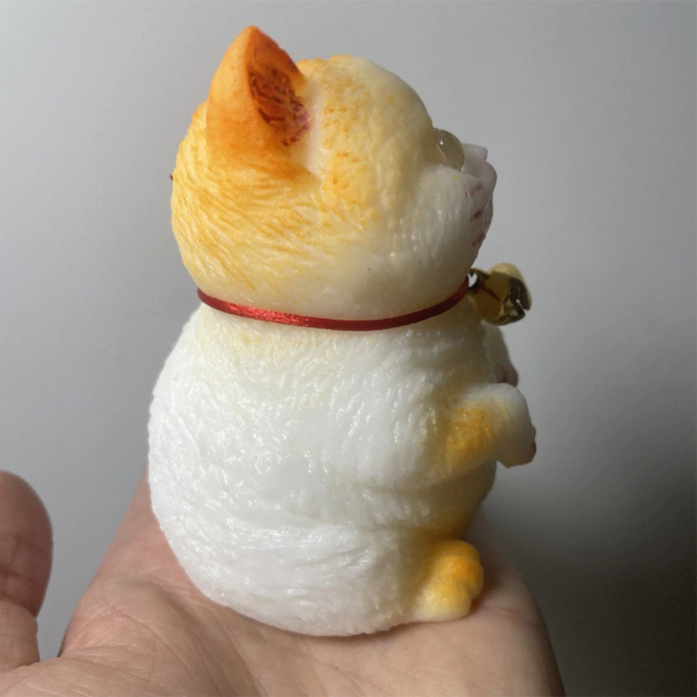 น่ารักแมวอ้วนสีส้มตุ๊กตาแมวนุ่มเหนียวสาวเด็กของขวัญวันเกิด Fidget Squishy ของเล่นเครื่องประดับสัตว์เลี้ยงของขวัญขายร้อน thumbnail 8