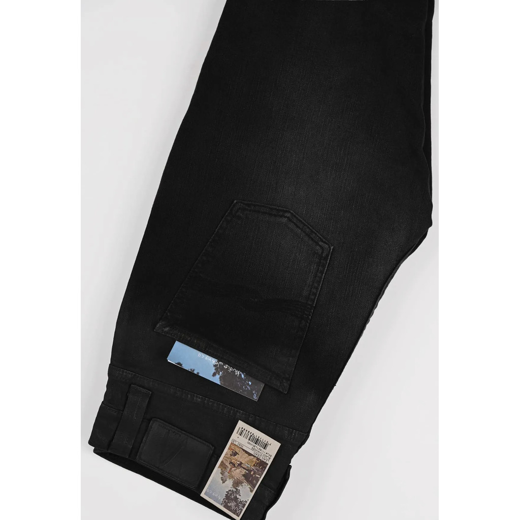 [Nudie Jeans] กางเกงเดนิม กางเกงยีนส์ Lean Dean Black Changes (111927）