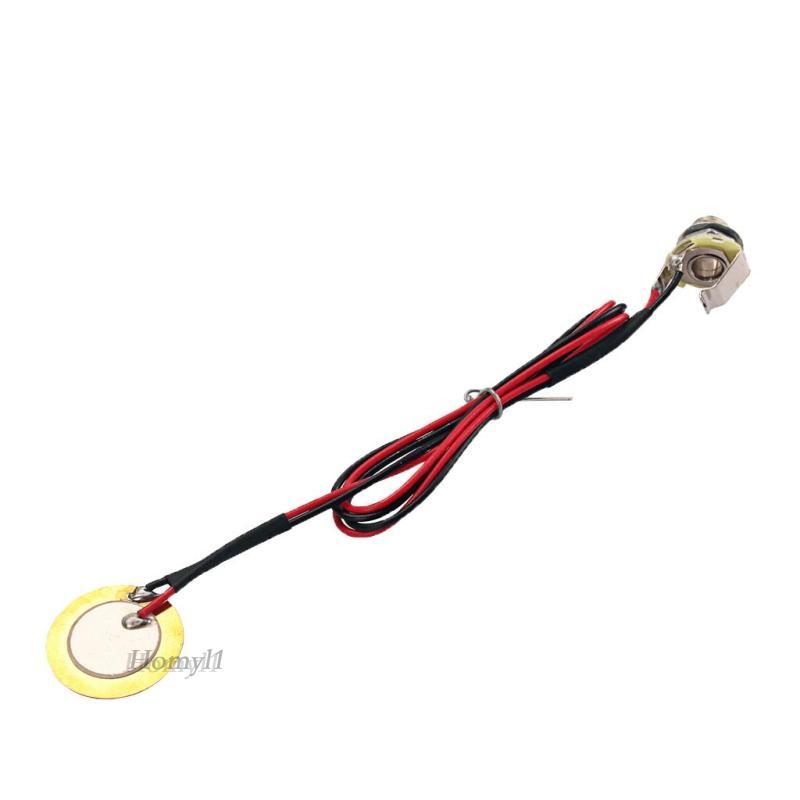 [Homyl1] Pre-wired Piezo Pickup Drum Trigger Transducer สําหรับกล่องซิการ์กีตาร์ทดแทน