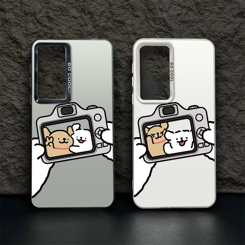 Line Puppy เหมาะสําหรับ vivos19 เคสโทรศัพท์สไตล์ใหม่ x100ultra กรณี iqooneo9pro + กล้อง 12 การ์ตูน 8