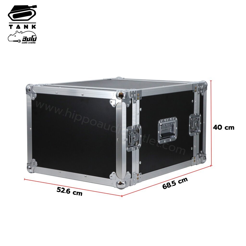 ตู้แร็ค TANK DC 8U ลึก 19 นิ้ว แบบ 2 ฝา Rack แข็งแรง สำหรับงาน PA เครื่องเสียง hippo audio ราคา ถูกที่สุด ดีลบีเคเค แกลเลอรีภาพที่ 5