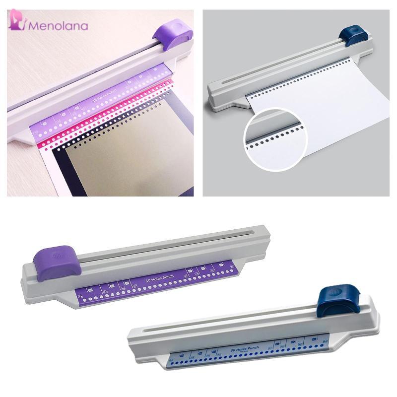[Menolana] 30 Hole Punch A4 Paper Punch อเนกประสงค์ขนาดกะทัดรัด Desktop Punch Bag Hand Push Hole Pun
