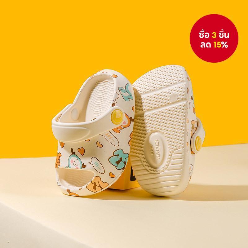 รองเท้าแตะเด็กฤดูร้อนสําหรับเด็กวัยหัดเดินน่ารักการ์ตูนรองเท้าแตะระบายอากาศรองเท้าชายหาดพื้นนุ่มน้ําหนักเบาไม่ลื่นสบา