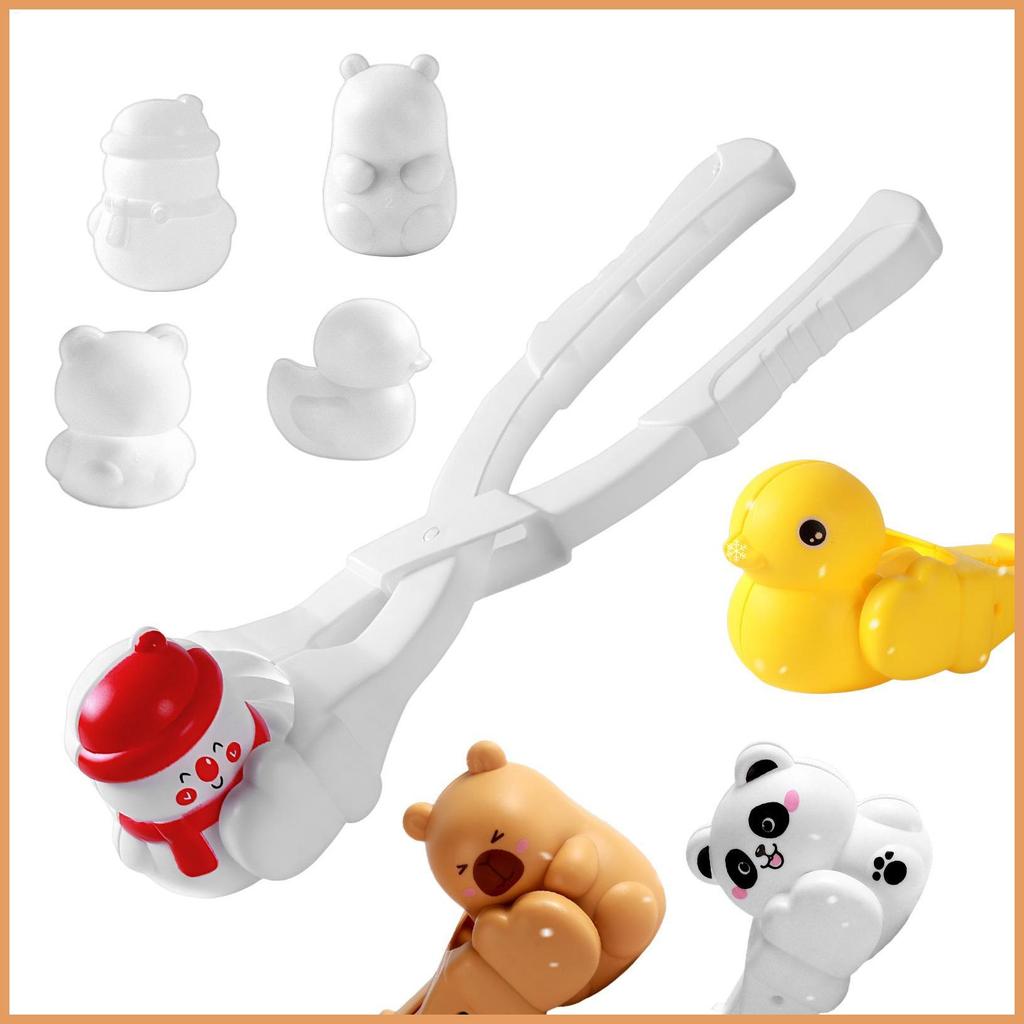 Snow Ball Makers สําหรับเด็กการ์ตูน Capybara Snowman สนุกแม่พิมพ์ Snow Ball Maker เครื่องมือสําหรับฤ