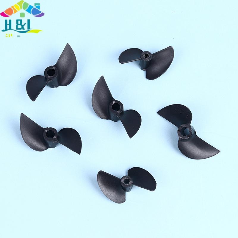 H & L 2PCS DIY RC เรือรุ่น Two-des ใบพัด CW CCW ไนลอน Prop รูรับแสง 3.17/4/4.8 มม.เส้นผ่านศูนย์กลาง 