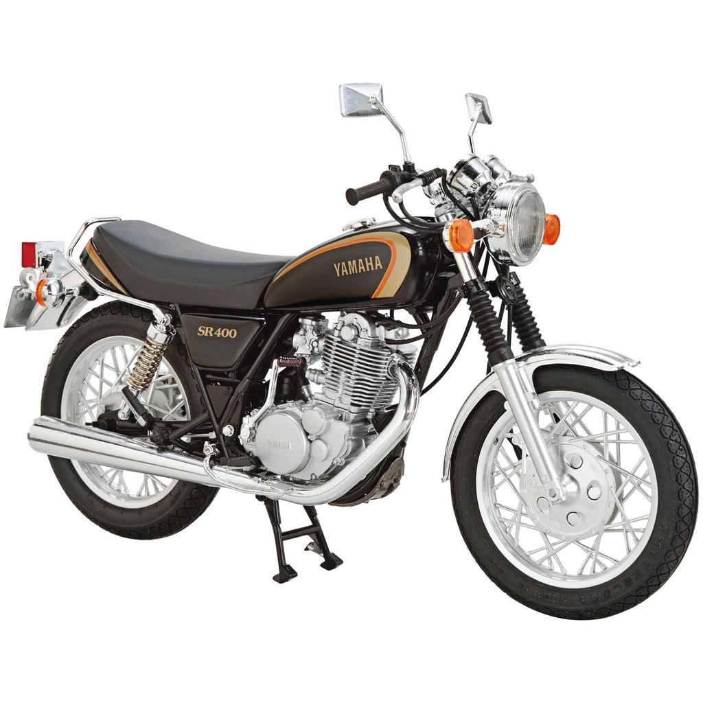 AOSHIMA 112 The Bike Series No14 Yamaha 1JR SR400 1998 รุ่นพลาสติก