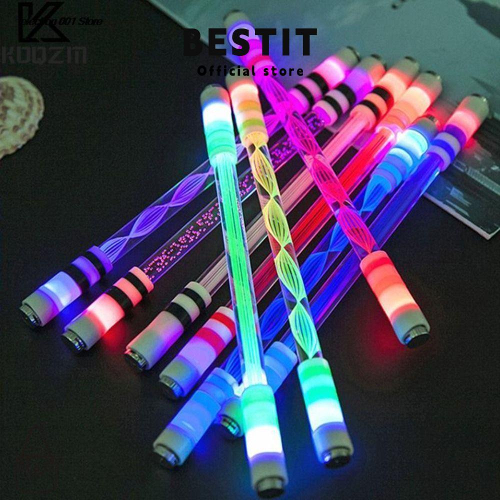 BESTIT Spinning Pen Pocket Led Flash Spinning Pen Spin Toy Aggravated Creative LED Luminous