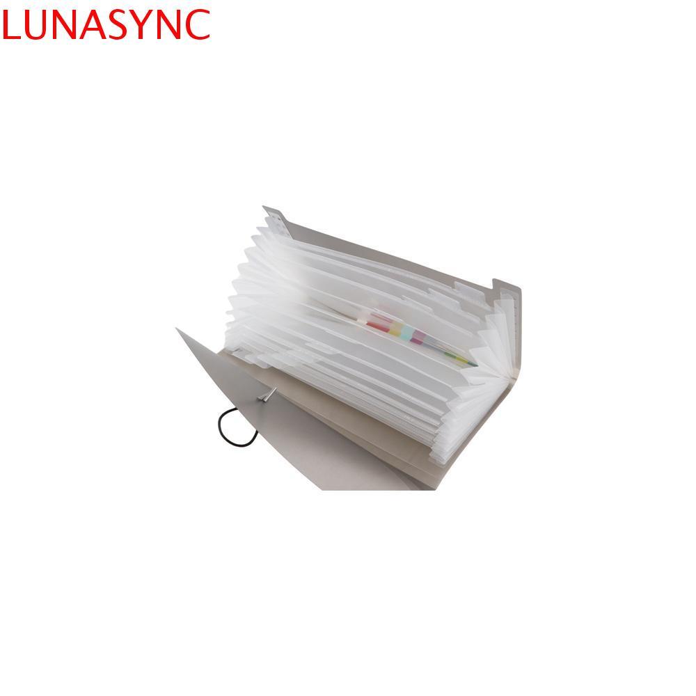 LUNASYNC ขยายแฟ้มกระเป๋าใบเสร็จ 13 กระเป๋า Bill Storage ธุรกิจ Tax Item คูปองเอกสาร Organizer