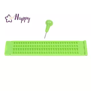 <Happybay> Plastic Braille Writing Slate School Portable Practical With Stylus Practice ลดราคา