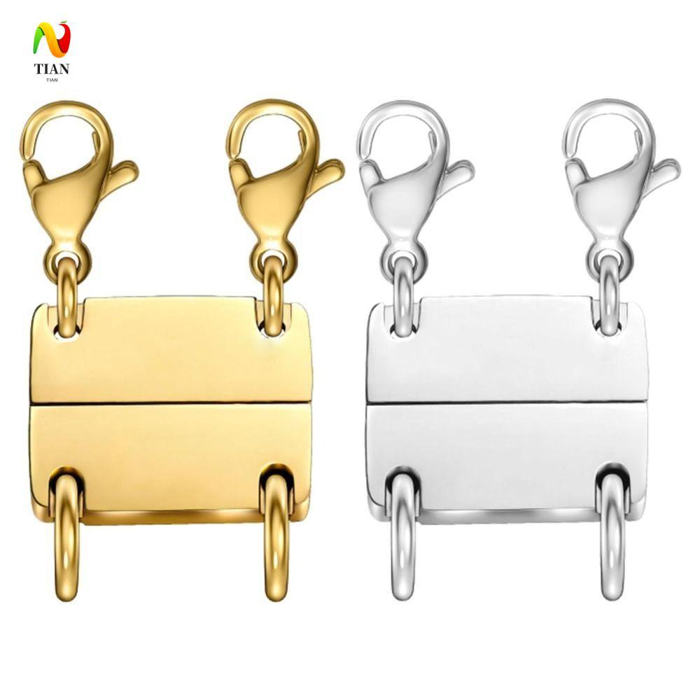 INQUIRY IMPACT สร้อยคอแยก, หลาย Strands /Silver Layered สร้อยคอ Clasps, DIY Stackable สร้อยคอสร้อยข้