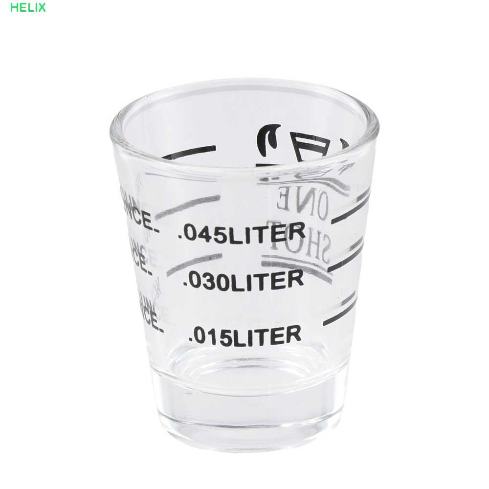HELIX Jigger 1.5oz/45ml พร้อมสเกลเครื่องมือบาร์เทนเดอร์สําหรับงานหนักทนความร้อน