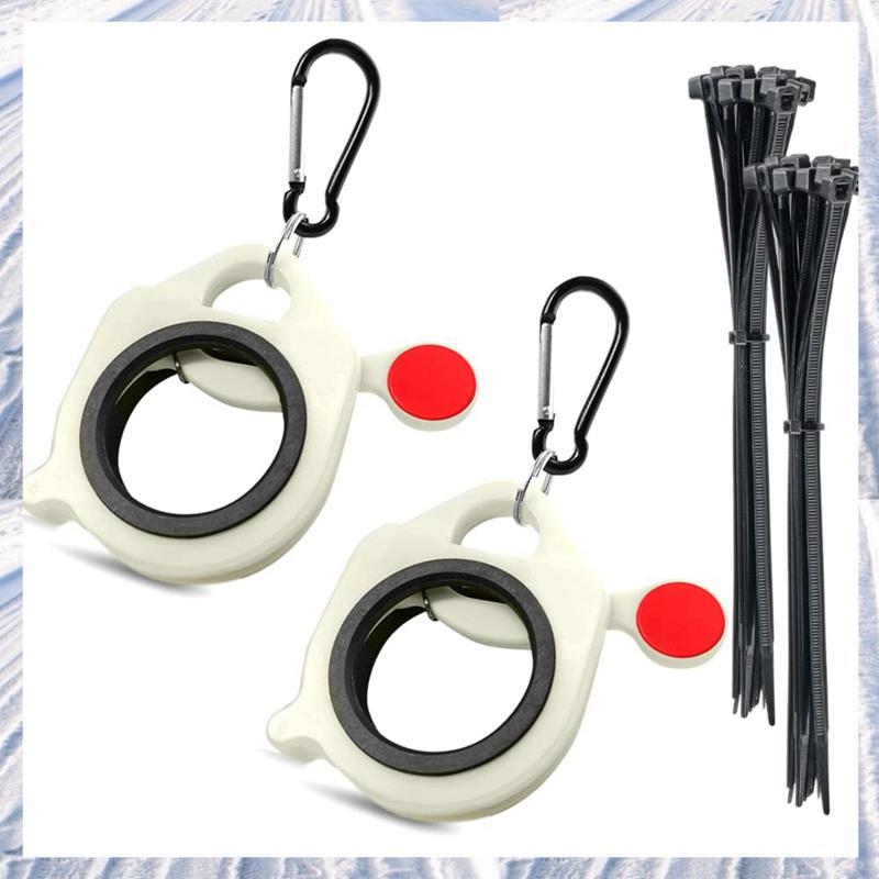 2PCS สาย Zip Tie Organizer- สําหรับ Heavy Duty Ties และโลหะ Ties,Zip Ties สําหรับเครื่องมือเข็มขัด 2