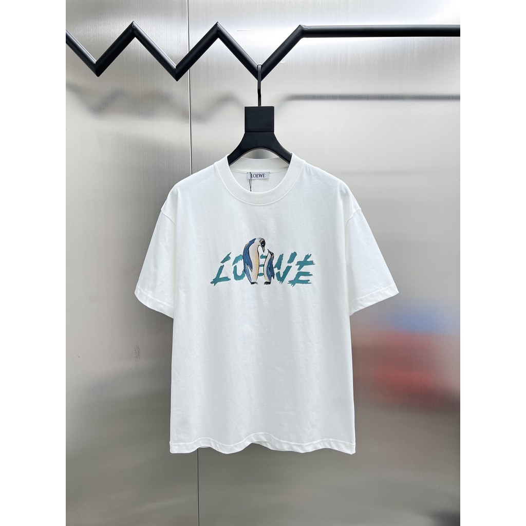 โพรงโพรง#e2026星早春新款短袖T恤男款女款情侣款街头风日系舒适修身创意高级感logo印花 AM8X