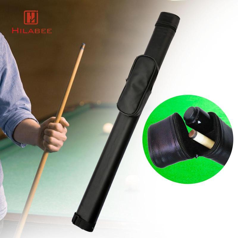 HILABEE 1/2 Snooker Cue Case Hard Hard Hard บิลเลียดติดกระเป๋าวัสดุ PVC สําหรับสระว่ายน้ําคลับและฝึก