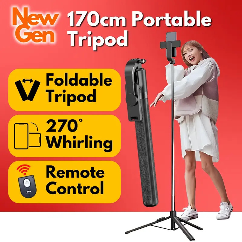 cm Selfie Stick Tripod Mobile Phone Holder Monopod Bluetooth Remote Shutter Portable Tripods For Tik