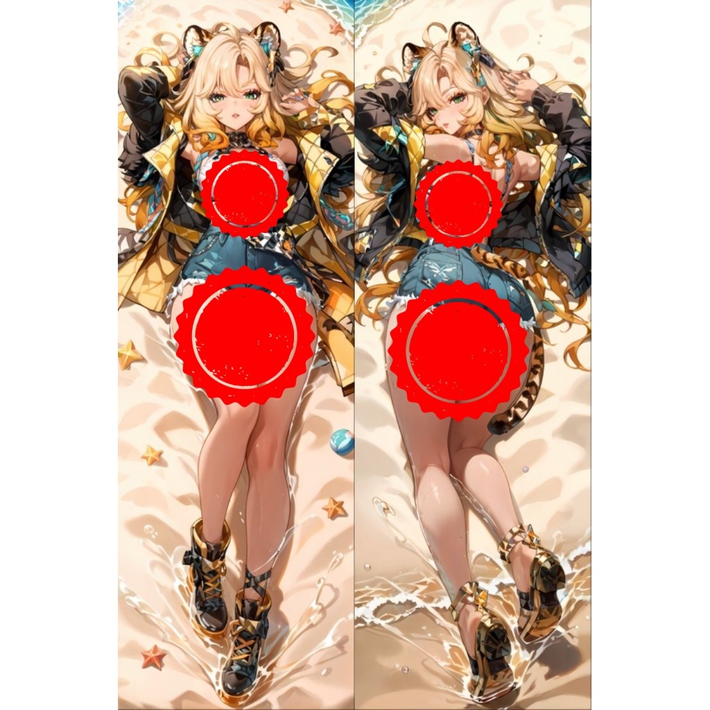 Genshin Impact Xilonen อะนิเมะ Dakimakura กอดหมอน Body Case Props พิมพ์สองด้านผ้าปูที่นอน
