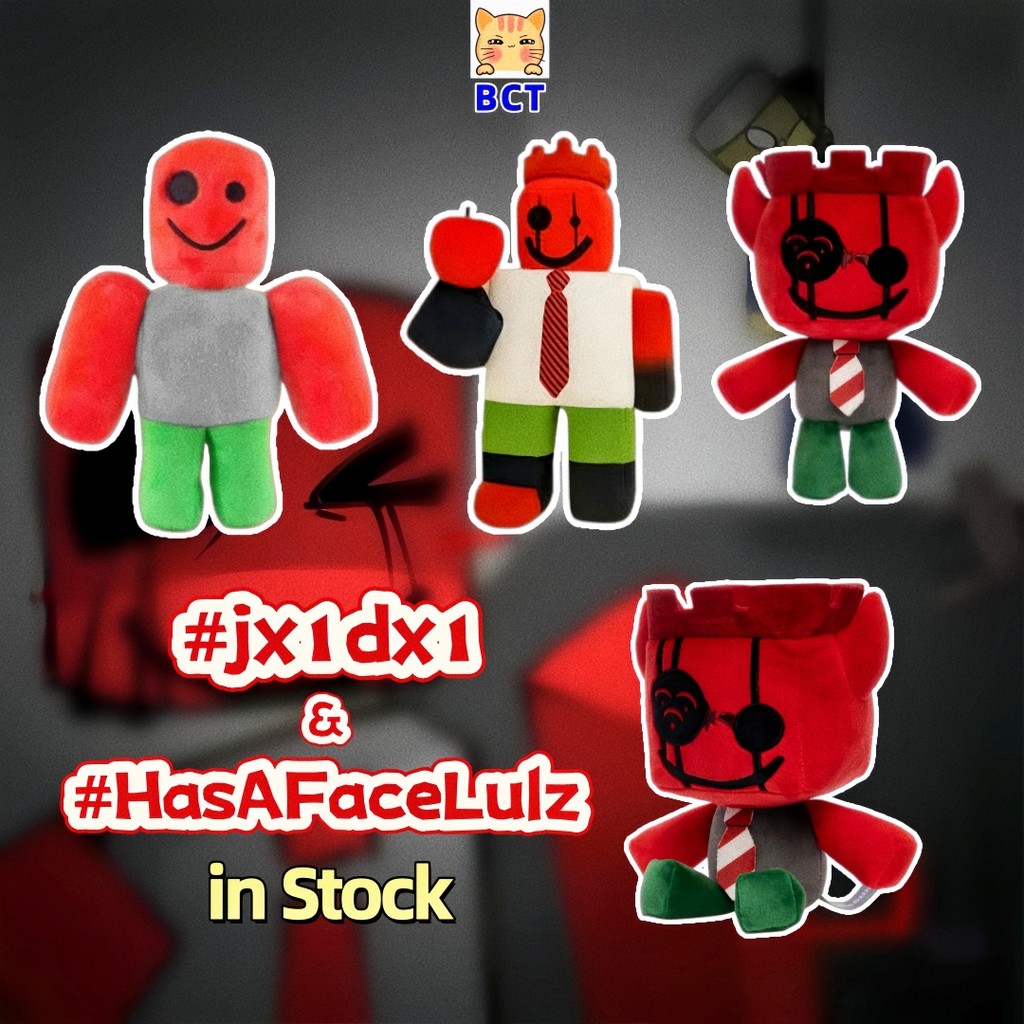 BCT✨ตุ๊กตา Roblox Jx1dx1✨IHasAFaceLulz Jx1dx1 ของเล่นตุ๊กตา Fun Robloxarg Plushies Forsaken JX1DX1 เ