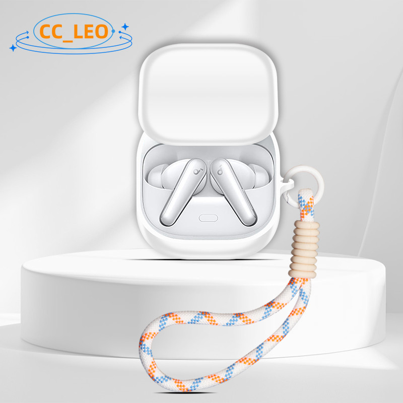 Case for Anker Soundcore Liberty 5 Silicone Soft Case Cute Lanyard Soundcore Liberty 5 ANC Shockproo