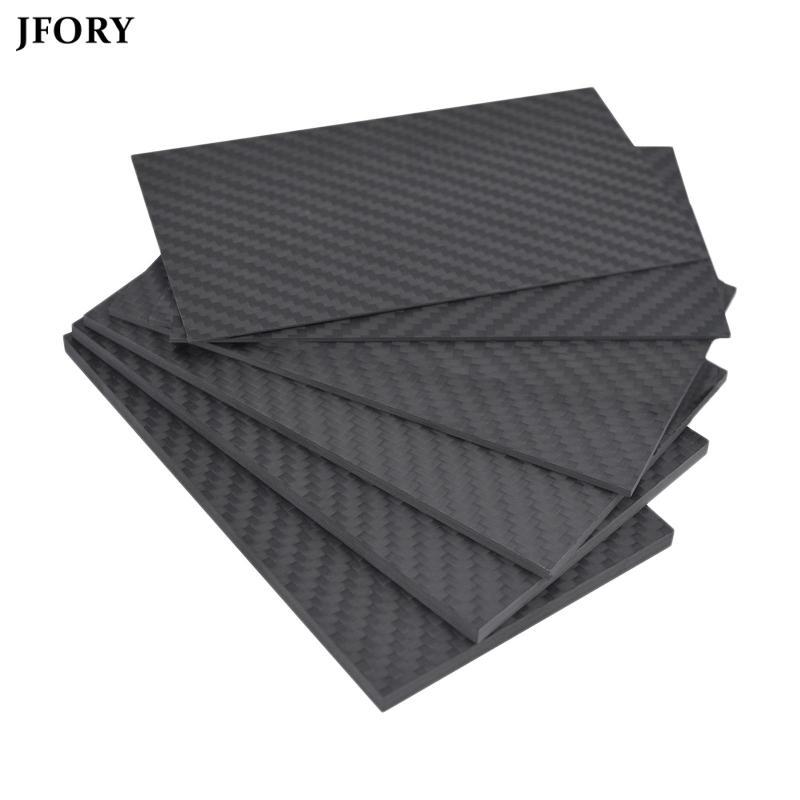 แผ่นคาร์บอนไฟเบอร์ 3K สําหรับกรอบโดรน ขนาด 125 x 75 มม. หนา 0.5/1/2/3 มม.