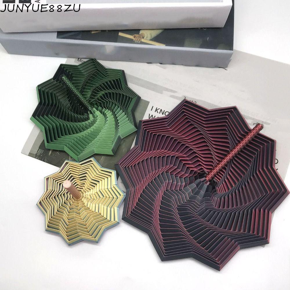 JUNYUE88ZU Fractal Fidget Star รุ่น, 3D การพิมพ์ภาพภาพลวงตาเกลียว Sensory ของเล่น, การออกแบบเรขาคณิต