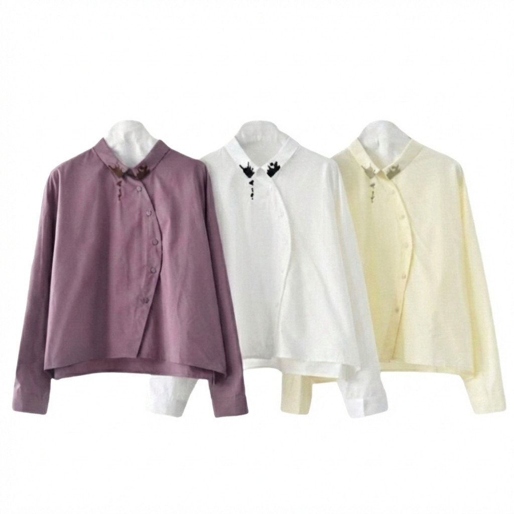 เสื้อเชิ้ต KEMEJA Delphinium - KiiWii KP003