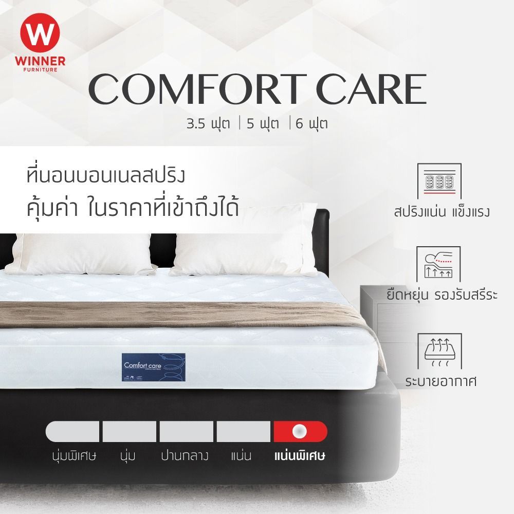 INDEX LIVING MALL ที่นอน รุ่นคอมฟอร์ท แคร์ - สีขาว