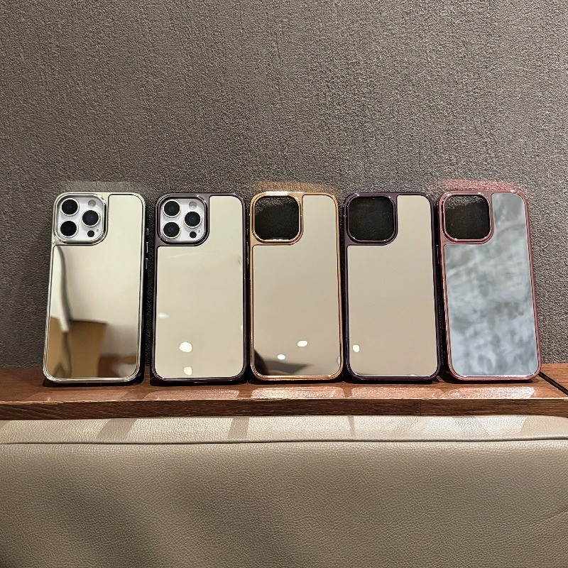 หรูหราแต่งหน้ากระจกสําหรับ iPhone 17 16 15 14 13 Pro Max 17Pro ปกหลังสําหรับ iPhone 17 Air Sliver เค