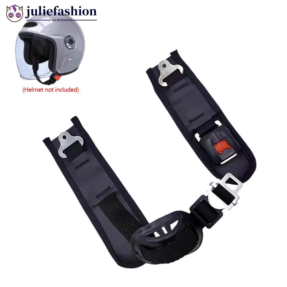 JULIEFASHION Universal ปรับหมวกกันน็อคสายรัดคางรถจักรยานยนต์หมวกนิรภัย Chin Guard Stabilizer Secure Fastening Buckle สําหรับจักรยานไฟฟ้า Webbing เปลี่ยน R6T3