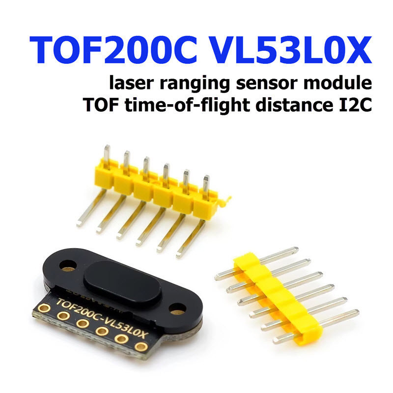 TOF200C VL53L0X I2C Time-of-Flight (ToF) Laser Ranging Sensor Laser Distance Module 940nm