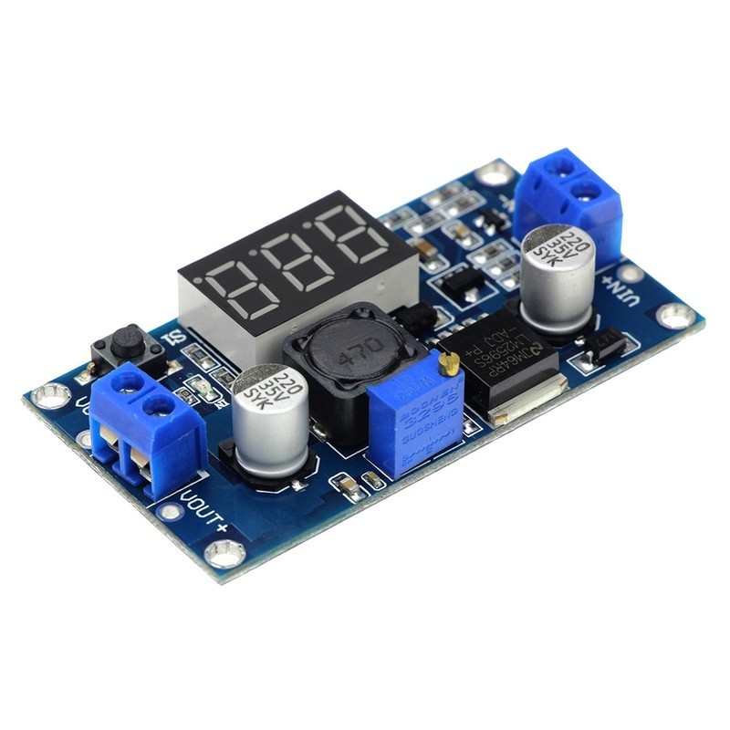 ส่งเร็วใน1วัน LM2596 LM2596S DC-DC Adjustable Step-down Power Supply Module with LED Voltmeter