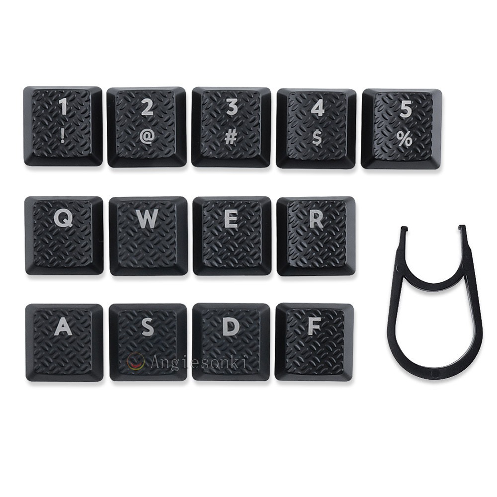 keycap sa keycap เหมาะสําหรับ Logitech G915 913 G815 813 สีดําเนื้อ Anti-slip Light Transmittance 13
