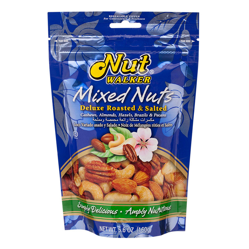 นัทวอล์คเกอร์มิกซ์นัทเดอลุกซ์ 150กรัม Nut Walker Mixed Nuts Duluxe 150g. [หมายเลขบาร์โค้ด 8850096950