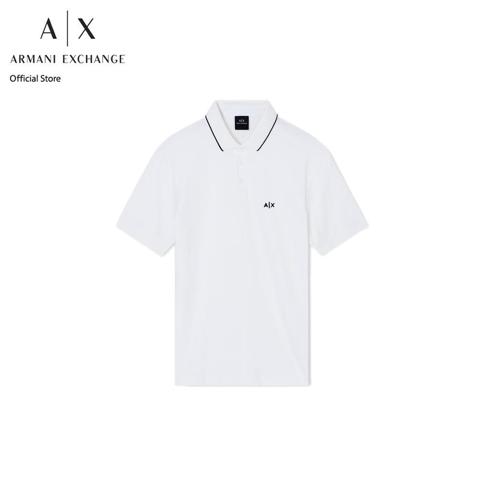 Armani Exchange เสื้อโปโลผู้ชาย รุ่น XM001289-AF10363-U0009 - สีออฟไวท์