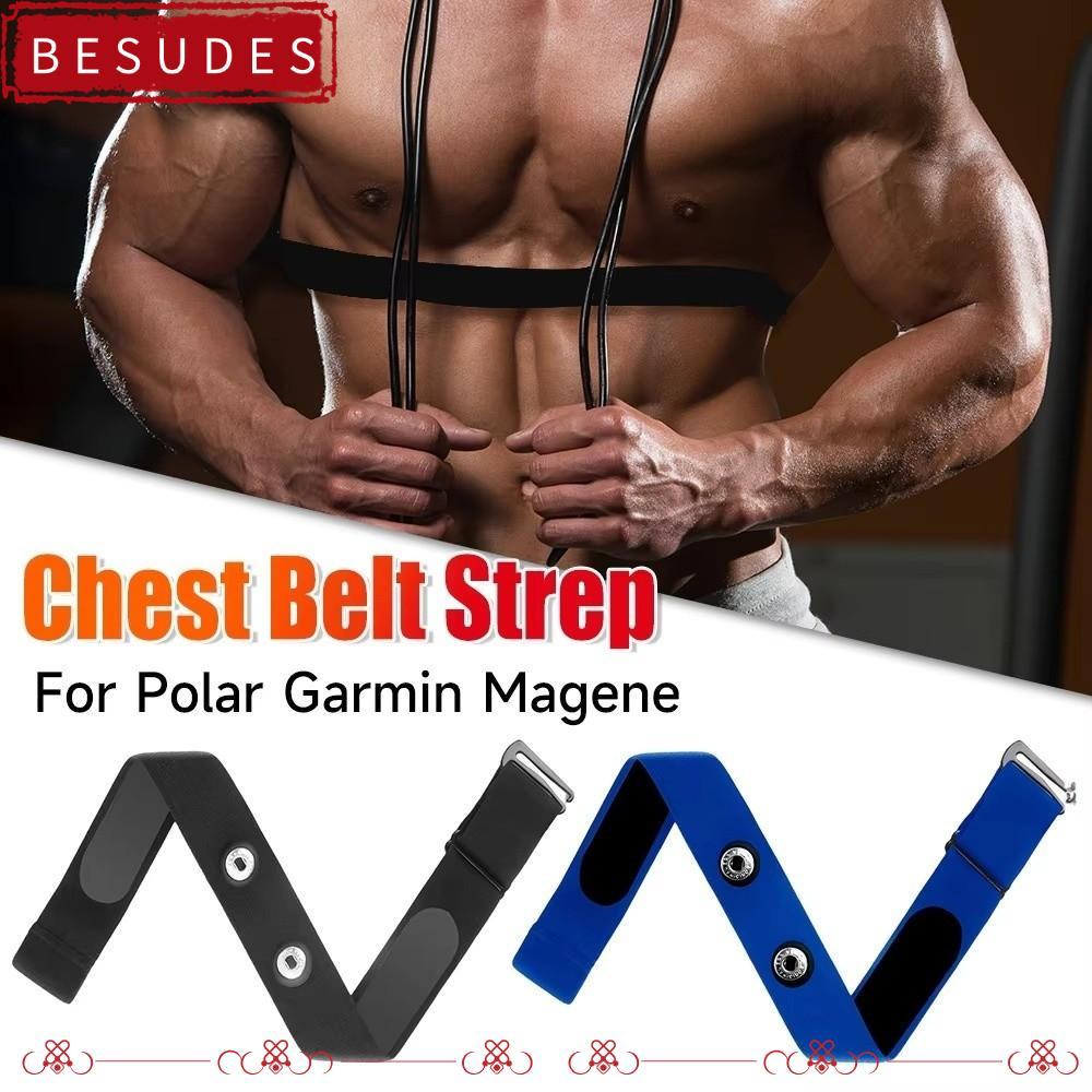 IBESUDES Heart Rate Monitor สายคล้องปรับนุ่ม, ยืดหยุ่นสีทึบ Sensor Band สําหรับ Polar H7 H9 H10Garmi