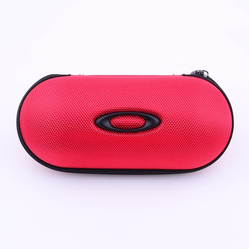 กระเป๋าใส่แว่น Oakley สีแดง สำหรับแว่นกันแดด กันน้ำ แบบพกพา