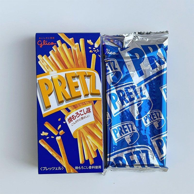Japan Japan Glico Glico PRETZ PRETZ ขนมสุนัขแบบแท่งบิสกิตรสข้าวโพดย่าง LSS3626 @