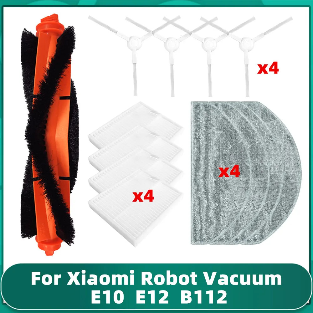 Fit สําหรับ Xiaomi E12 E10 B112 หุ่นยนต์สูญญากาศอุปกรณ์เสริมแปรงหลัก Hepa กรอง Mop ผ้าอะไหล่