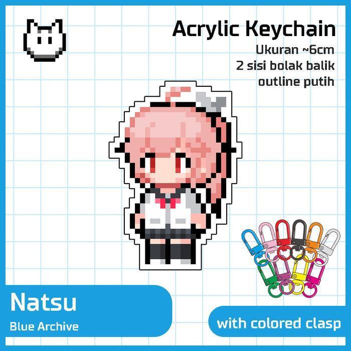 พวงกุญแจ Gantungan Kunci Blue Archive - Natsu