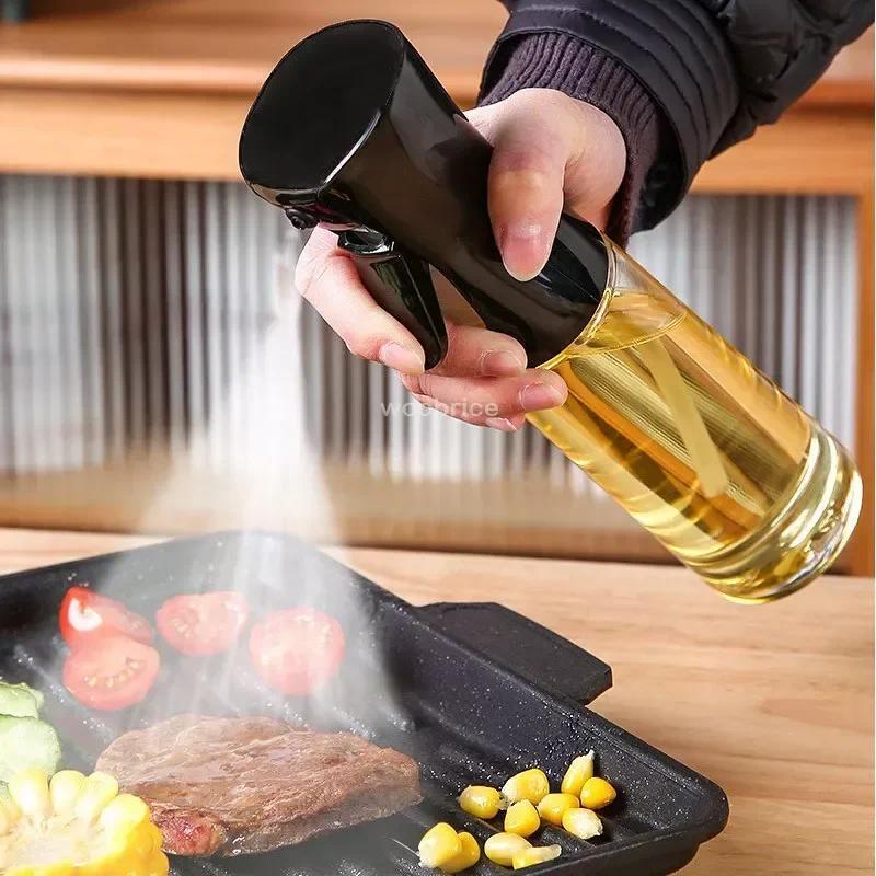 200/300ml Oil Spray Bottle BBQ Cooking Olive Oil Sprayer Kitchen Baking Oil Spray Empty Bottle Vineg