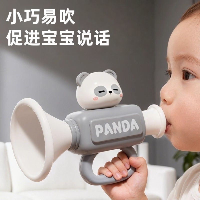 เด็กฮอร์นขนาดเล็ก 3 ถึง 6 ปี 1 ทารก Harmonica ของเล่นเด็ก 6 เดือน Over Whistle เครื่องดนตรีเด็ก/3.8