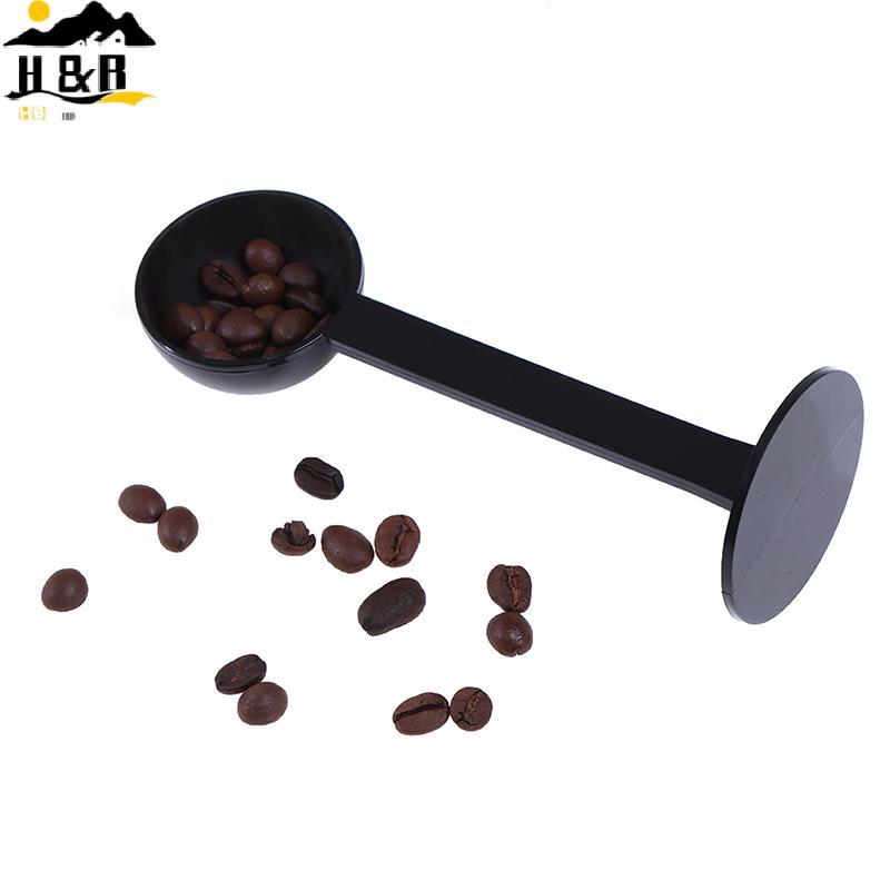 H&B 2-in-1 Espresso Coffee Bean Tea Spoon Cafe Professional วัด 10g {th}