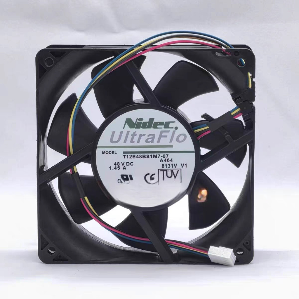 [Radiator] พัดลมระบายความร้อนควบคุมสายไฟ NIDEC T12E48BS1M7-07 A464 48VDC 1.45 A4 ใหม่ล่าสุด