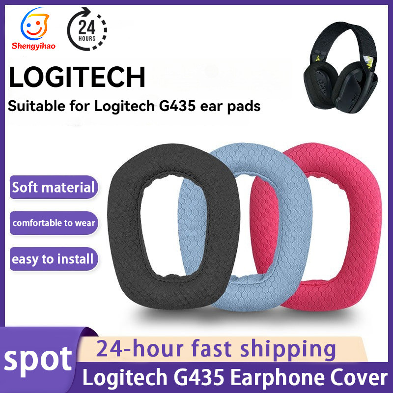 สำหรับ Logitech G435 ชุดหูฟัง Earpad ฟองน้ำป้องกันกรณี Headbeam เปลี่ยนอุปกรณ์เสริม Ear pads  Earpbu