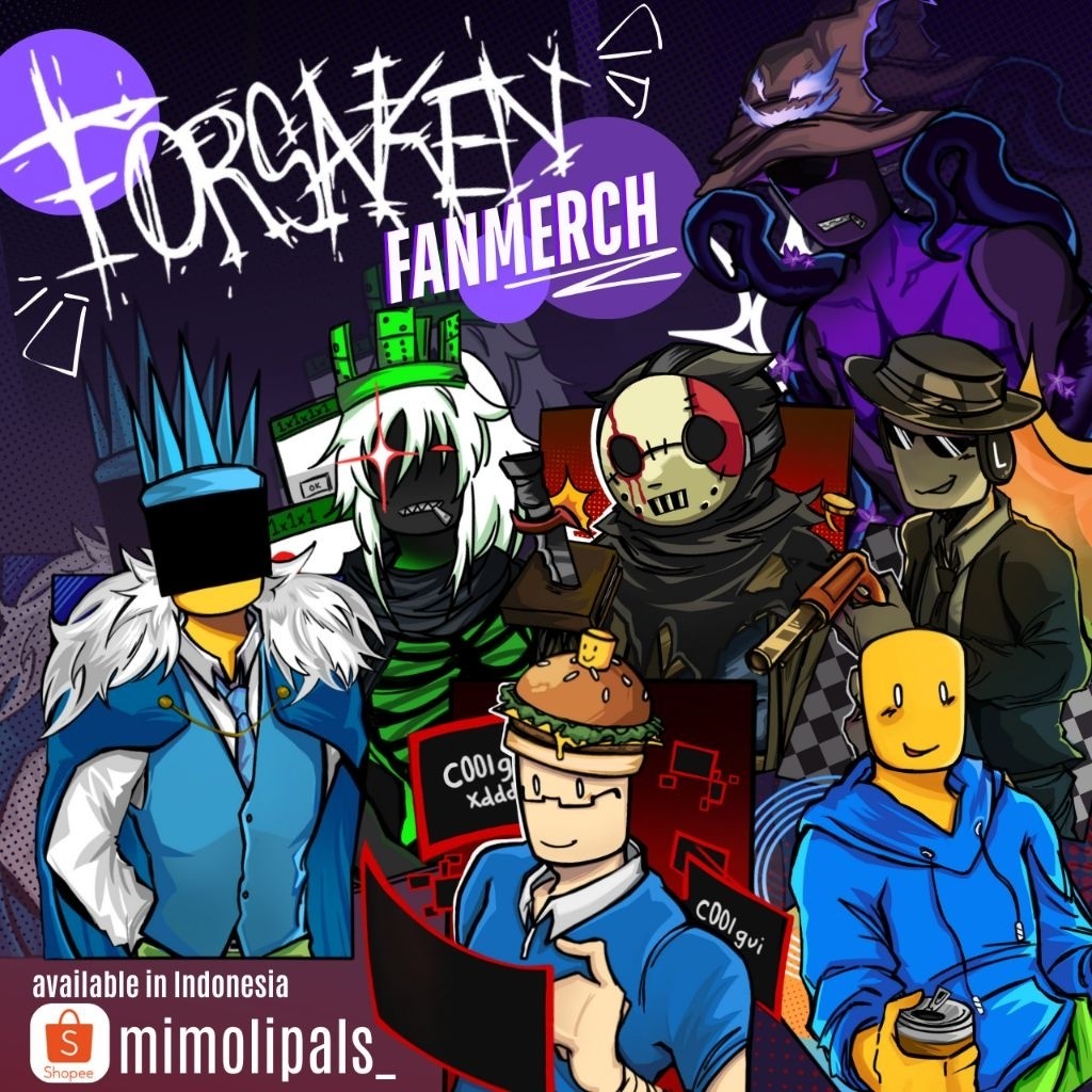 พวงกุญแจอะคริลิค FORSAKEN - ROBLOX