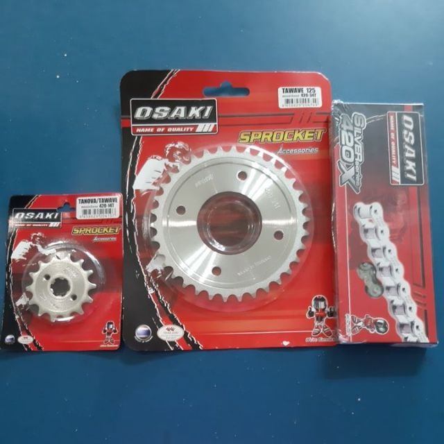 โซ่สเตอร์ wave110i 420-104L-14-28t เลสosaki โซ่สเตอร์ wave125,msx, dreamsupercup