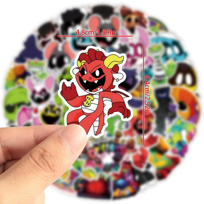 Poppy Playtime Smiling Critters DIY สติ๊กเกอร์กันน้ําคอลเลกชันตกแต่ง ราคา ถูกที่สุด ดีลบีเคเค แกลเลอรีภาพที่ 7