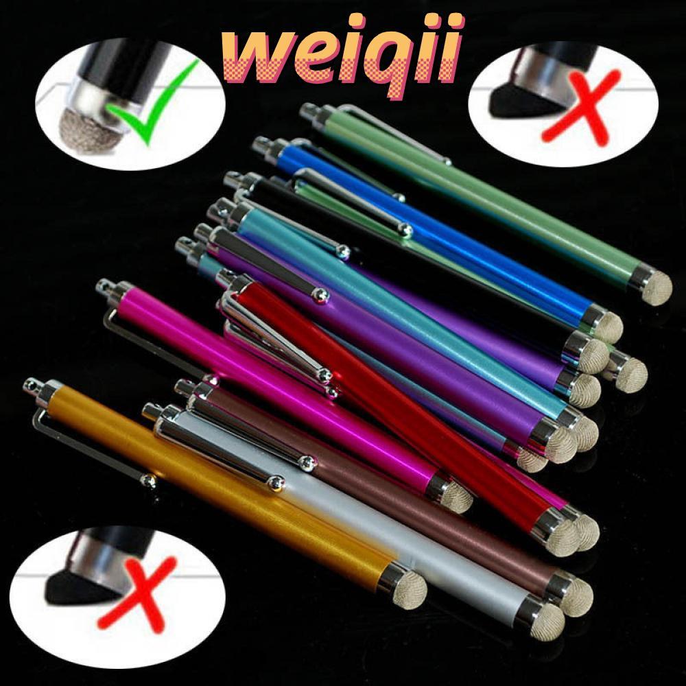 WEIQII ปลายปากกาแบบ Capacitive Mesh Metal สําหรับแท็บเล็ตพีซีโทรศัพท์มือถืออัจฉริยะ