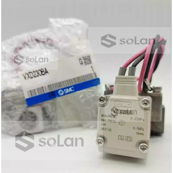 SMC ตรงสองทางโซลินอยด์วาล์ว VXD230 VXD232 VXD233 VXD240 AA BA CA DA VXD232EA VXD240HA