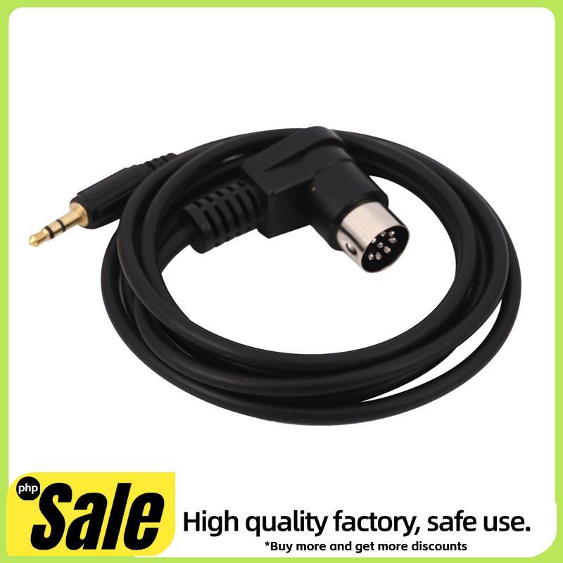รถ 3.5 มม.AUX Input Adapter สายสัญญาณเสียง Mini Jack AUX 8-Pin M-BUS CD Changer สําหรับปลั๊กทอง